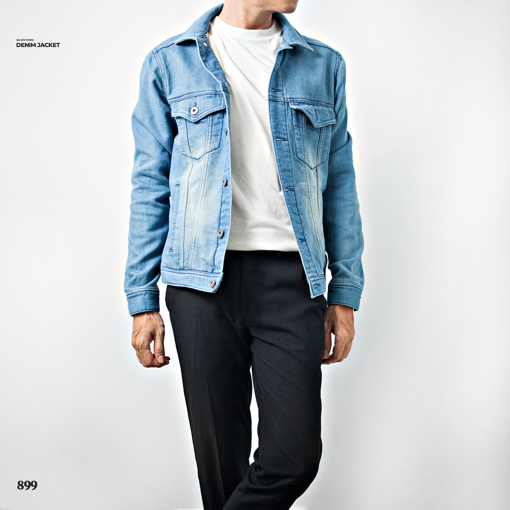 ÁO KHOÁC JEAN MỸ 2HAND UNISEX NAM NỮ (DENIM JACKET 2hand) | Shopee Việt Nam