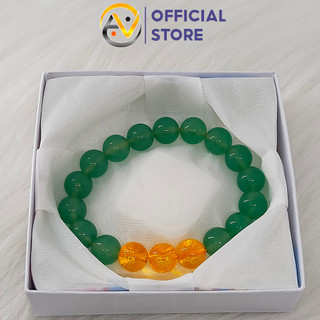 Vòng tam hợp quý nhân tỵ dậu sửu chất liệu mã não - size 8 10ly - có khai quang may mắn tài lộc