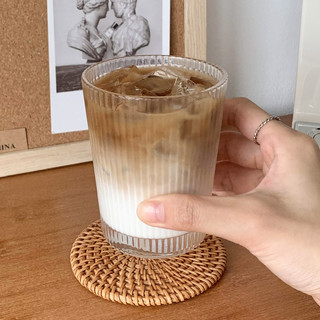 Bộ 6 Ly thủy tinh sọc 250ml và 360ml ,cốc thủy tinh chịu nhiệt dùng để uống trà, cafe, sinh tố
