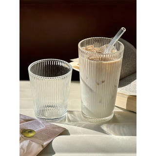 Bộ 6 Ly thủy tinh sọc 250ml và 360ml ,cốc thủy tinh chịu nhiệt dùng để uống trà, cafe, sinh tố