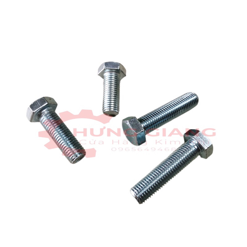 10 Bulong Thép Mạ Kẽm M12 M14 M16 Chống Rỉ