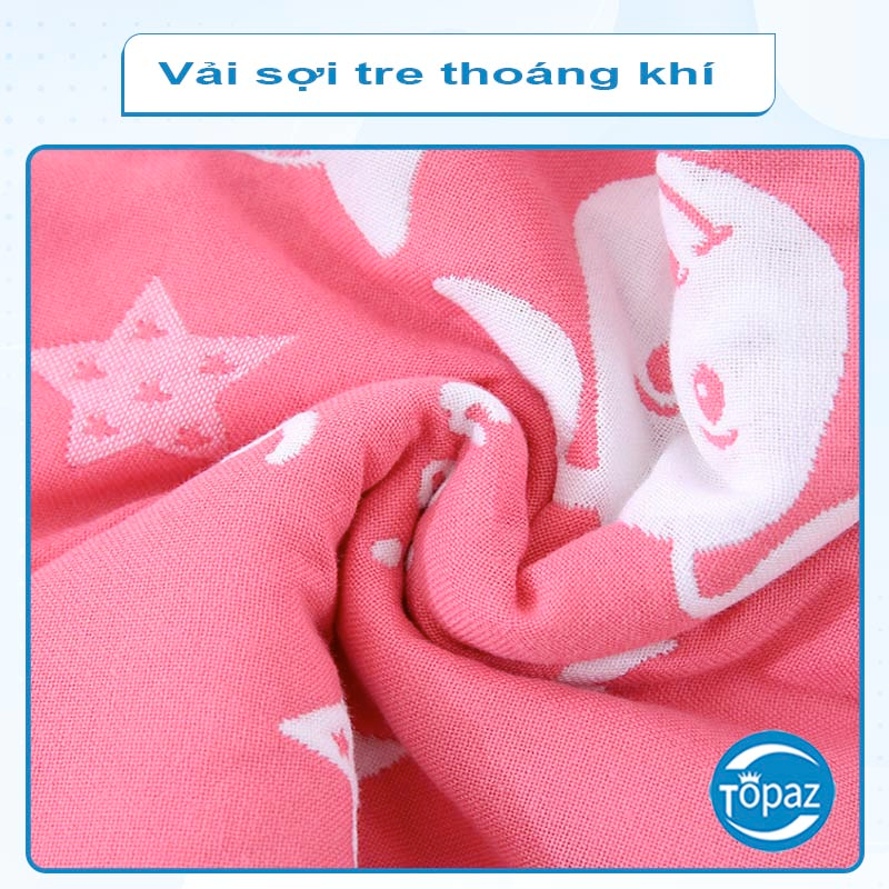 Gối bông cho bé 100% cotton chính hãng TOPAZ kích cỡ 30 x 50 siêu đáng yêu mềm mịn êm ái dành cho bé yêu