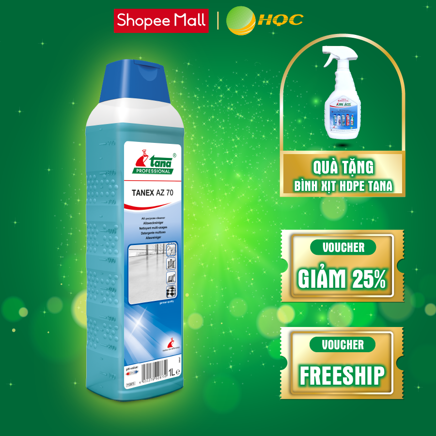 Nước Lau Bếp GreenCare Professional - TANEX AZ 70 Nhập Khẩu Đức Tẩy Dầu Mỡ Lò Vi Sóng, Bếp Từ 1L