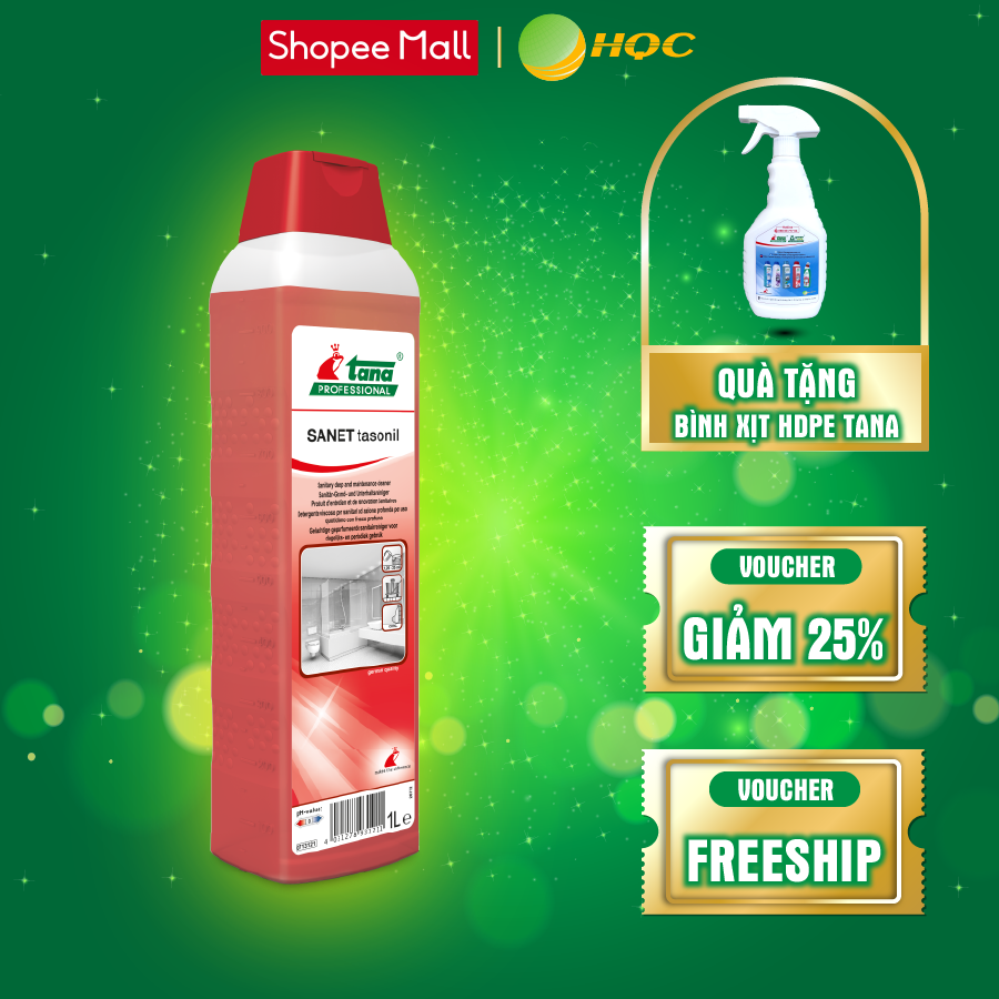 Tẩy Cặn Canxi SANET tasonil Nhập Khẩu Đức Tẩy Sạch Vòi Sen, Vách Kính, Lavabo, Bồn Cầu Nhà Tắm, Nhà Vệ Sinh