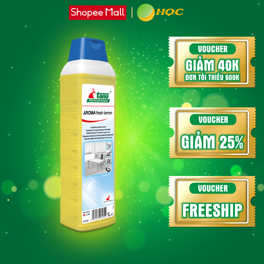 Nước Lau Sàn Hương Chanh AROMA fresh lemon Nhập Khẩu Đức 1L