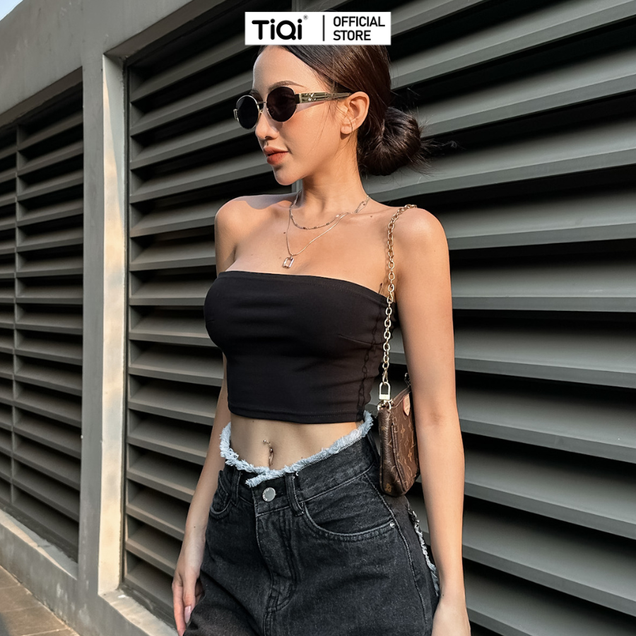 Áo ống Nữ vải thun cotton nhiều màu TiQi Jeans A153