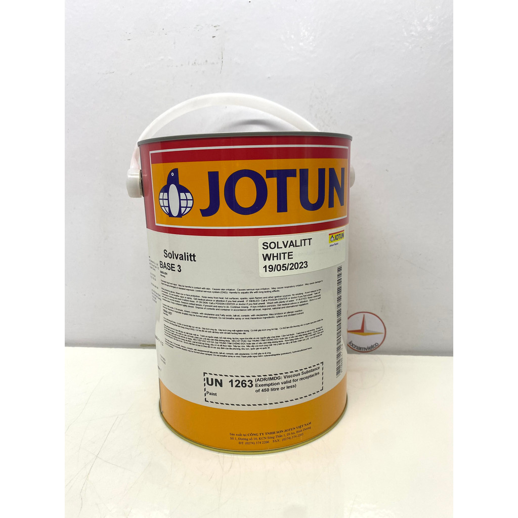 Sơn Chịu Nhiệt 600 oC Jotun Solvalitt White (Trắng) _ 5L | Shopee Việt Nam