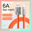 【24 giờ giao hàng】Dây Cáp Sạc Nhanh 120W 6A Bằng Hợp Kim Kẽm Và Silicon Cho type-C-SN