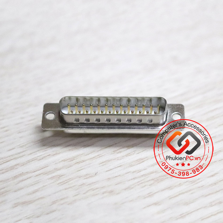 Đầu hàn COM DB25 Đực mạ vàng 2U vỏ ốp NHỰA Hàn cáp COM LPT DB25 máy ...
