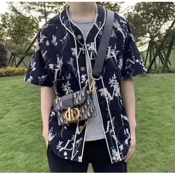 Buy Louis Vuitton Leaf Denim Baseball Shirt Online in Australia