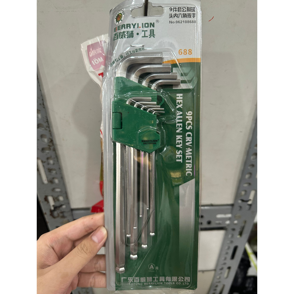 Bộ lục giác đầu bi và bộ lục giác bông (hoa thị) thương hiệu Berrylion Sư Tử