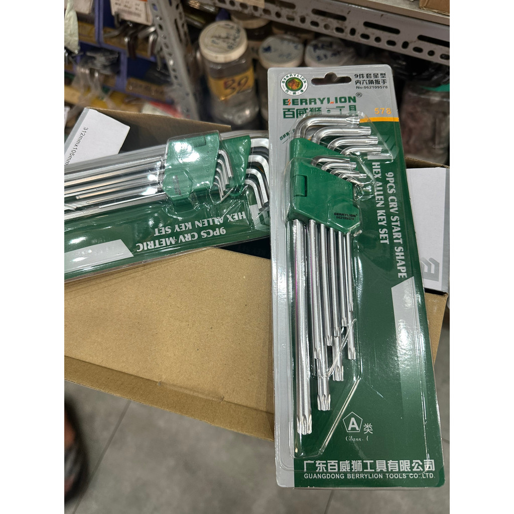 Bộ lục giác đầu bi và bộ lục giác bông (hoa thị) thương hiệu Berrylion Sư Tử