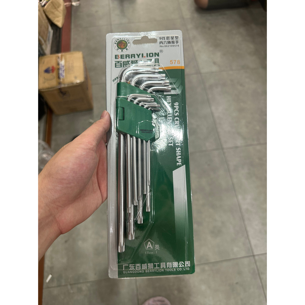 Bộ lục giác đầu bi và bộ lục giác bông (hoa thị) thương hiệu Berrylion Sư Tử