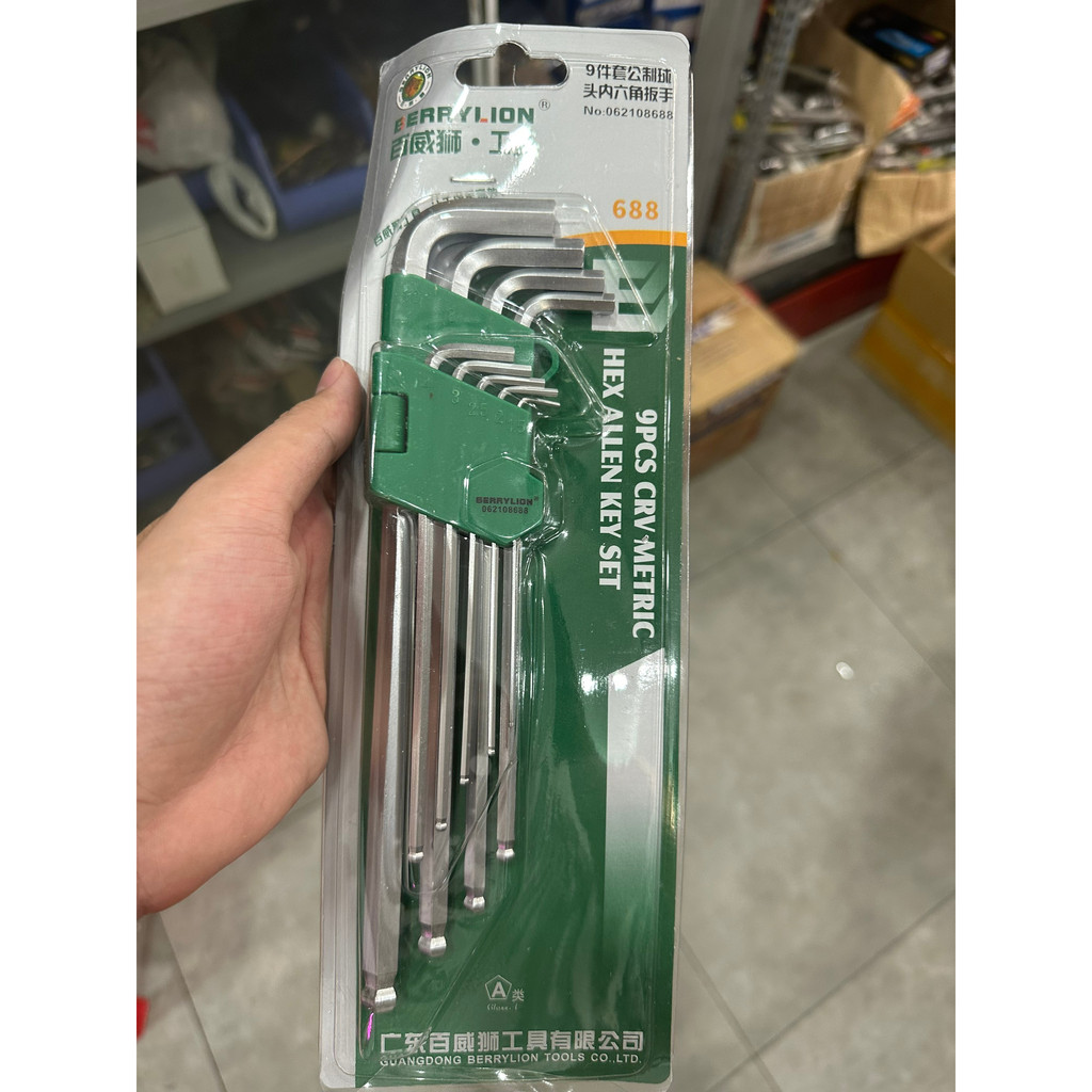 Bộ lục giác đầu bi và bộ lục giác bông (hoa thị) thương hiệu Berrylion Sư Tử