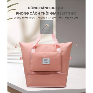 Túi Xách Hai Tầng Du Lịch Đa Năng Nam Nữ Cỡ Lớn 2 Tầng Chống Thấm Đựng Hành Lý Cao Cấp LIBI House