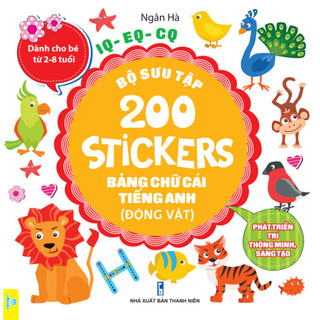 Sách - Bộ Sưu Tập 200 Stickers Phát triển trí thông minh, sáng tạo ( bé từ 2-8 tuổi) - ndbooks