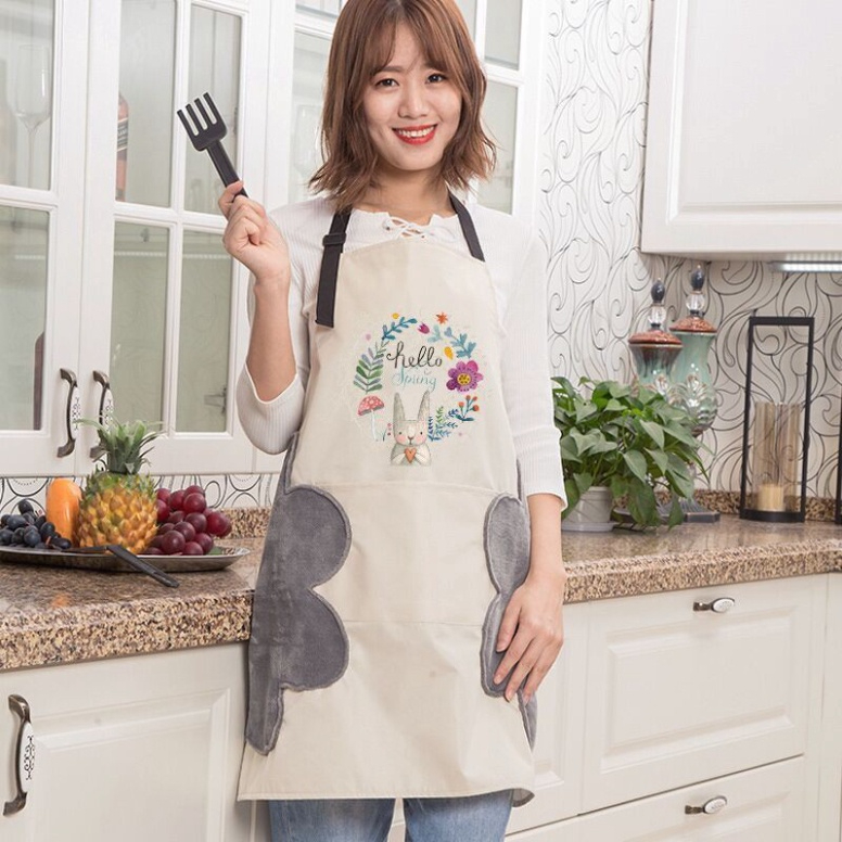 Tạp Dề Chống Nước - Tạp Dề Có Túi Đựng, Có Khăn Lau Tay Chống Bám Bẩn Hiệu Quả - Cam Kết Không Ưng Hoàn Tiền...
