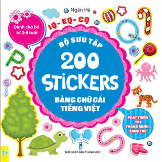 Sách - Combo 4 cuốn Bộ Sưu Tập 200 Stickers Phát triển trí thông minh, sáng tạo - ndbooks