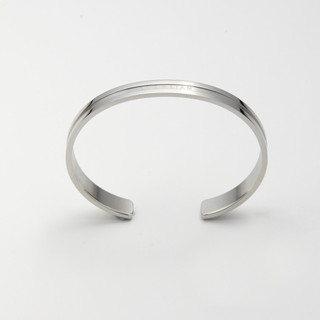 Vòng tay nam nữ Lyz and Liam Elan L&L Cuff Silver - Gift Box Hộp quà tặng nơ đỏ & khắc chữ theo yêu cầu