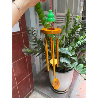 Chuông Gió Hồ Lô Đá Ngọc 6 ống Trang Trí  Phong Thủy
