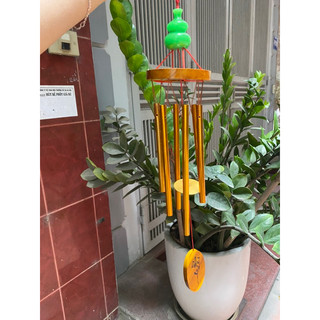 Chuông Gió Hồ Lô Đá Ngọc 6 ống Trang Trí  Phong Thủy