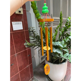 Chuông Gió Hồ Lô Đá Ngọc 6 ống Trang Trí  Phong Thủy