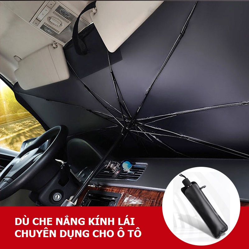 Ô che nắng kính lái ô tô, dù che nắng ô tô cách nhiệt, Che nắng kính lái chống sốc nhiệt khi vào xe