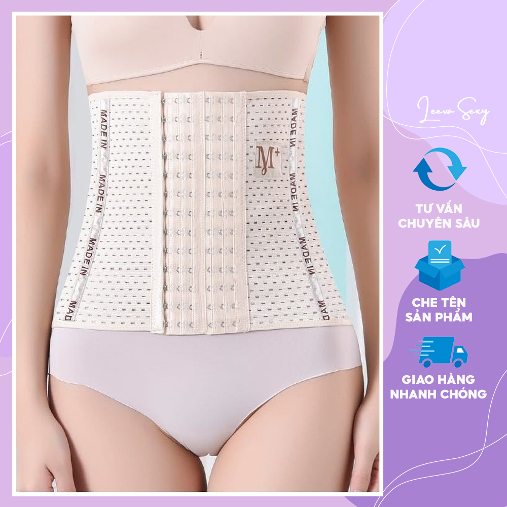 Đai nịt bụng sau sinh giảm mỡ bụng định hình siết eo mặc trong váy chống cuộn tạo Sline thông thoáng co giãn CS01