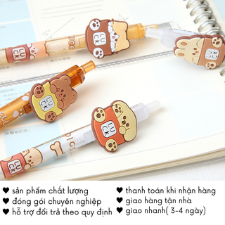 Bút Chì Kim 0.5 0.7 Cute Ngòi Bấm Vẽ Họa Cụ Đồ Dùng Học Tập Độc Lạ VPB17