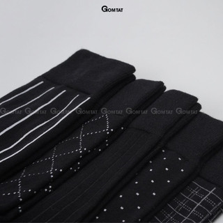 Hộp 5 đôi tất nam công sở GOMTAT mẫu MIX11, vớ đi giày tây nam chất liệu cotton cao cấp - LUX-MIX11-CB5