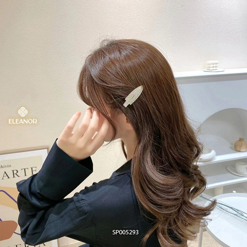 Kẹp tóc mái nữ Eleanor Accessories hình nơ đính đá phong cách Hàn Quốc phụ kiện tóc kẹp tóc 4431