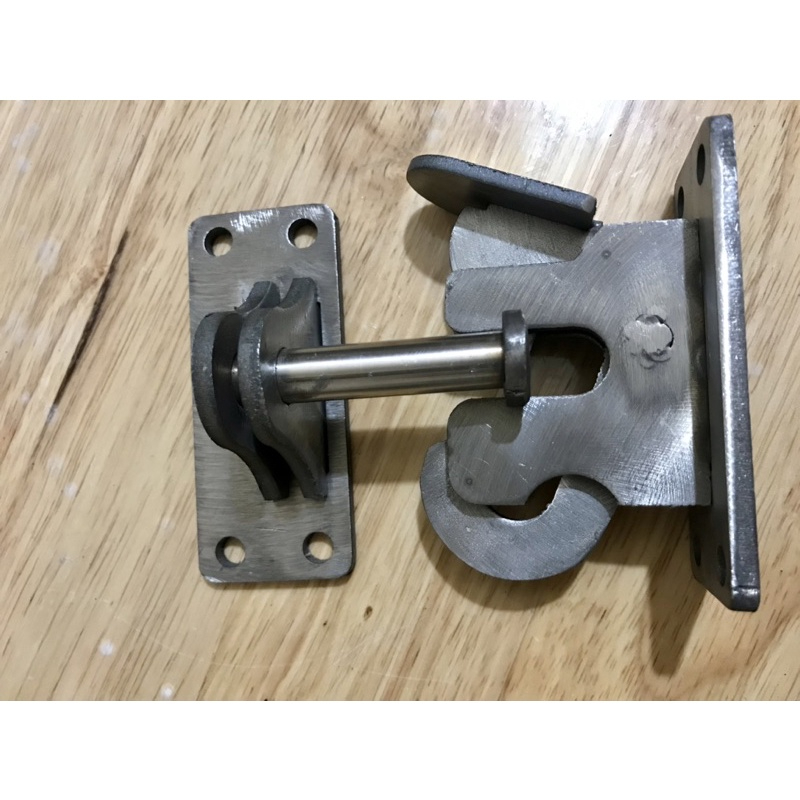 Chốt Cửa Tự Động, Tự Đóng Inox 304- 2 Phiên Bản Then Cố Định/ Di Động cao cấp- Tặng 8 vít inox - Không Ưng Hoàn Tiền