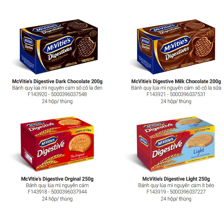 Bánh Quy Lúa Mì Nguyên Cám Truyền Thống Mcvitie'S Digestive Orginal ...