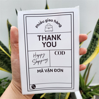 Sét 50 Phiếu ship hàng, tem ghi mã đơn hàng có sẵn keo kích thước 10x15cm