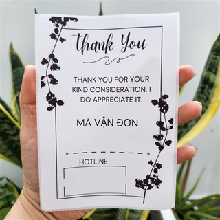 Sét 50 Phiếu ship hàng, tem ghi mã đơn hàng có sẵn keo kích thước 10x15cm
