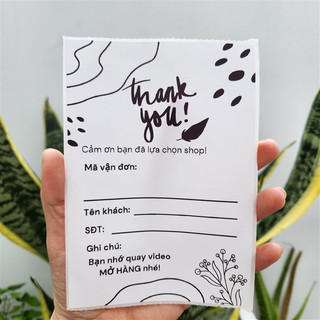 Sét 50 Phiếu ship hàng, tem ghi mã đơn hàng có sẵn keo kích thước 10x15cm