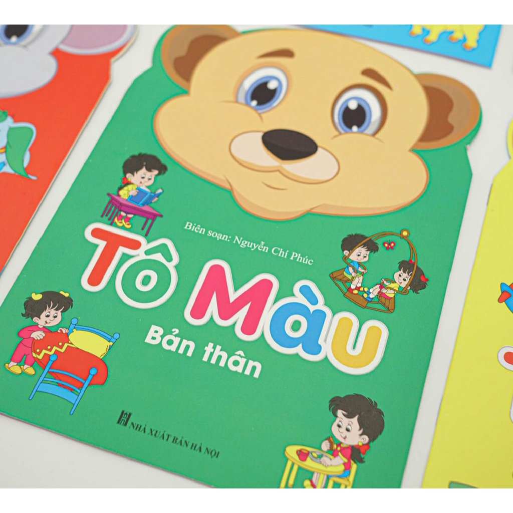 Sách - Bộ 8 Quyển Bé Tô Màu Theo Chủ Đề - Túi 8 Quyển triển sự sáng tạo cho bé