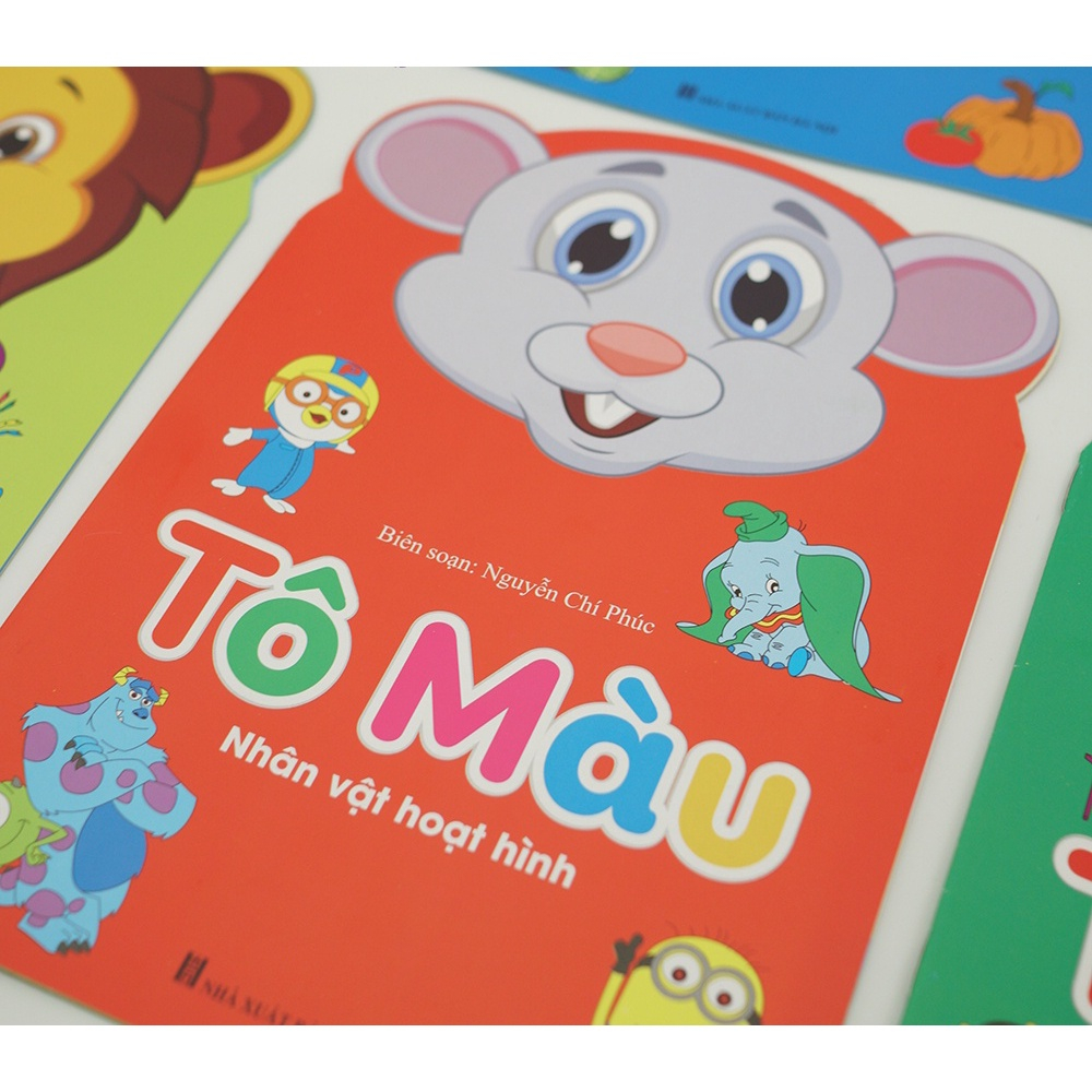 Sách - Bộ 8 Quyển Bé Tô Màu Theo Chủ Đề - Túi 8 Quyển triển sự sáng tạo cho bé