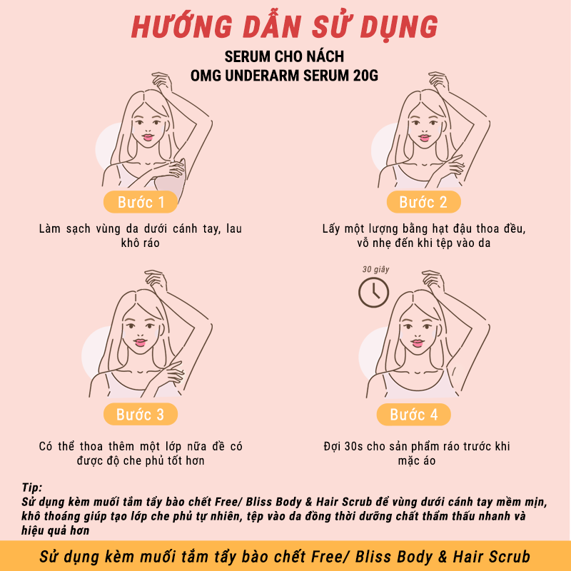 Ảnh Serum nách khử mùi, giảm sần & dưỡng trắng Baresoul Underarm Serum 20g 3
