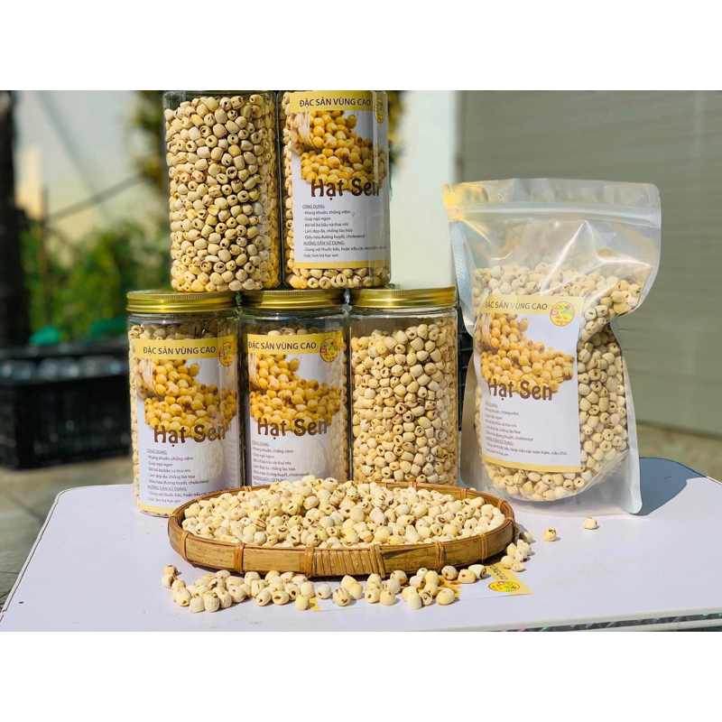 Hạt sen khô 500g thơm ngon bùi vị ngọt thanh