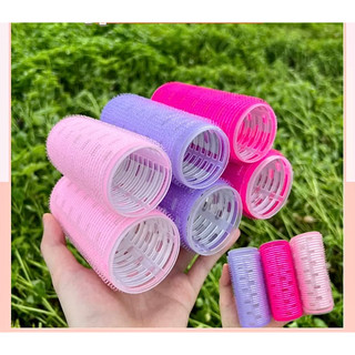 ❌RẺ NHẤT❌ Lô Cuốn Tóc  Lõi Nhôm 10,5cm Siêu To Dài Tự Dính Uốn Mái Dài, Mái Mưa Đủ Size, Lô Uốn Mái Hàn Quốc