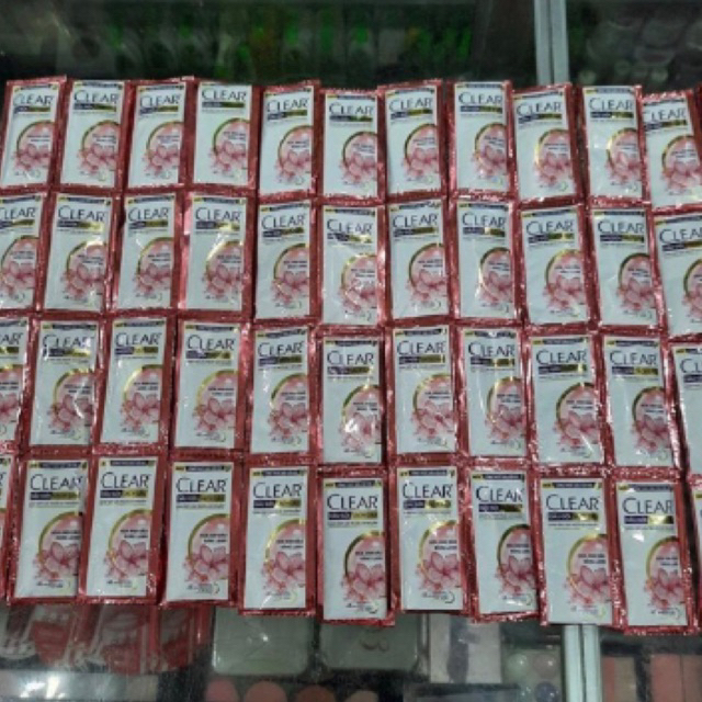 Combo 6 dây Dầu gội sạch gàu Clear Hoa anh đào 6g ( 10gói )