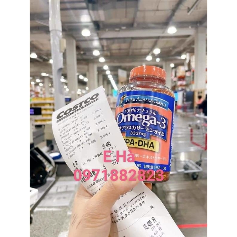 Viên dầu cá hồi Alaska Pure Alaska Omega3 333mg EPA+DHA nhật bản