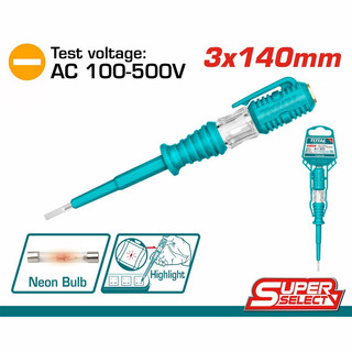 ĐỒ NGHỀ TOTAL Bút thử điện TOTAL 3X140MM THT291408