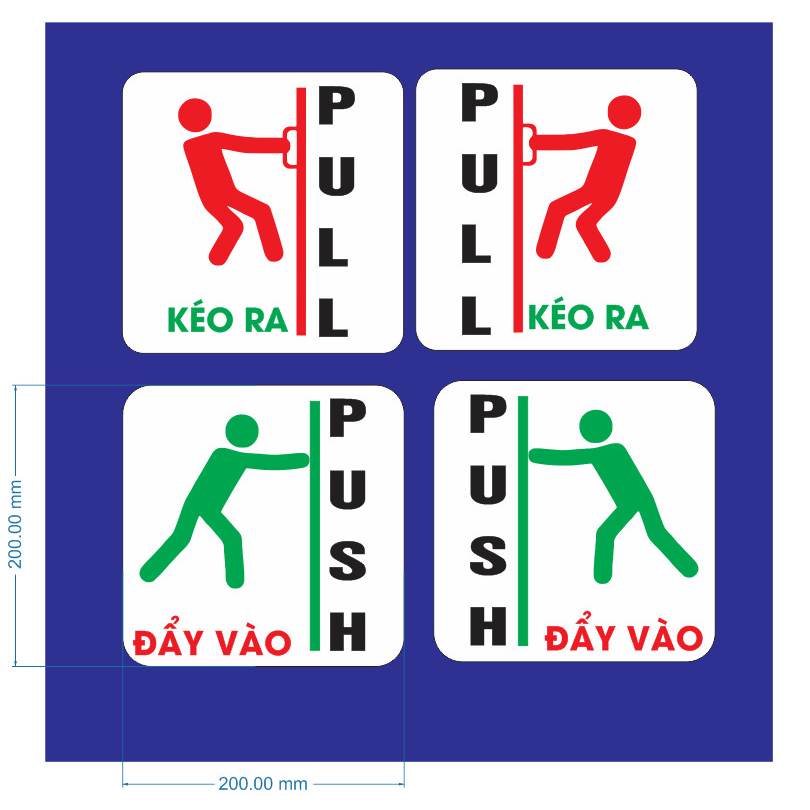 Sticker Mũi tên dán cửa kính siêu rẻ