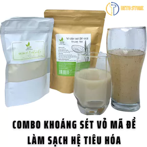 Combo Khoáng Sét Và Vỏ Hạt Mã Đề VietHealthy Nhuận Tràng Loại Bỏ Kim Loại Nặng Làm Sạch Hệ Tiêu Hóa