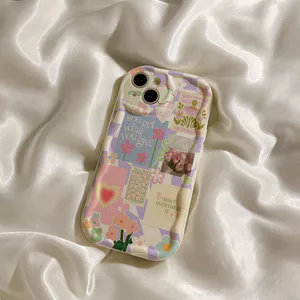 Ốp lưng iphone Viền nổi cạnh sóng hoa vintage 6s/6splus/7/7plus/8/8plus/x/11/12/13/14/max/promax sk1026