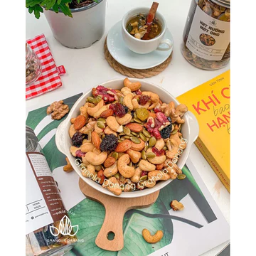 Granola (không yến mạch) - Hạt nướng mật ong ăn kiêng - Ăn vặt cho bé - Bà Bầu - Granola Đà Nẵng