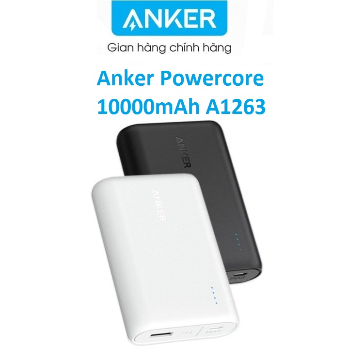 Pin sạc dự phòng ANKER PowerCore 10000mAh - A1263 | Shopee Việt Nam