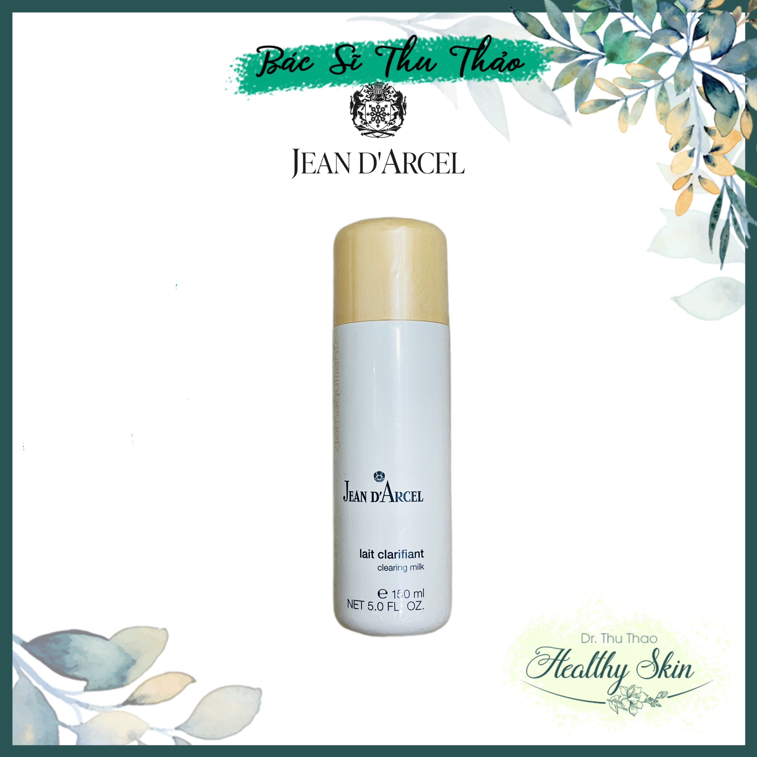 [150mL] Sữa rửa mặt cho da dầu và da mụn Jean d'Arcel Clearing Milk ...